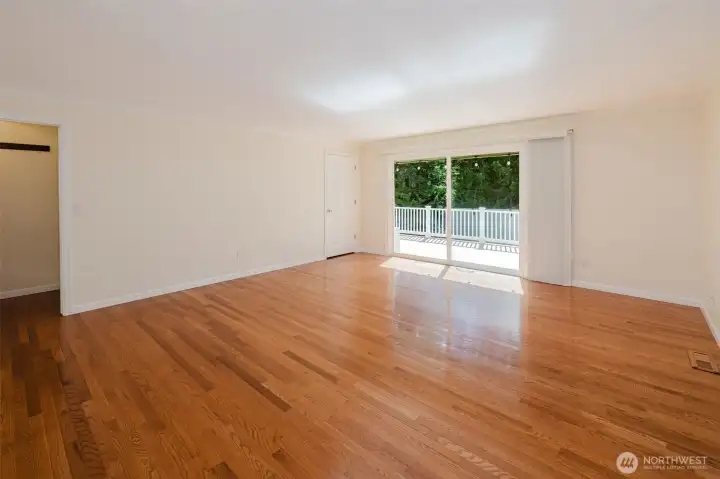 Family room just off living room and dining room. Opens to back deck. Family room just off living room and dining room. Opens to back deck.