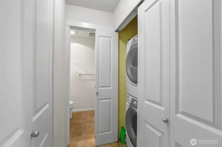 Laundry & Two Hall Closets