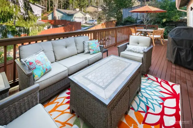 Great entertaining deck