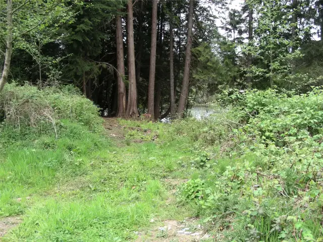 Pathway to waterfront