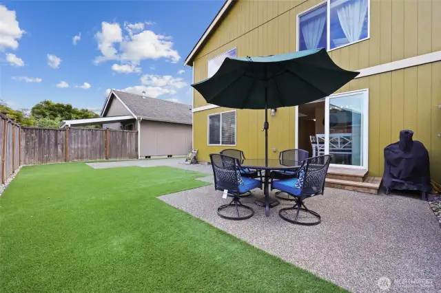 Patio off slider.