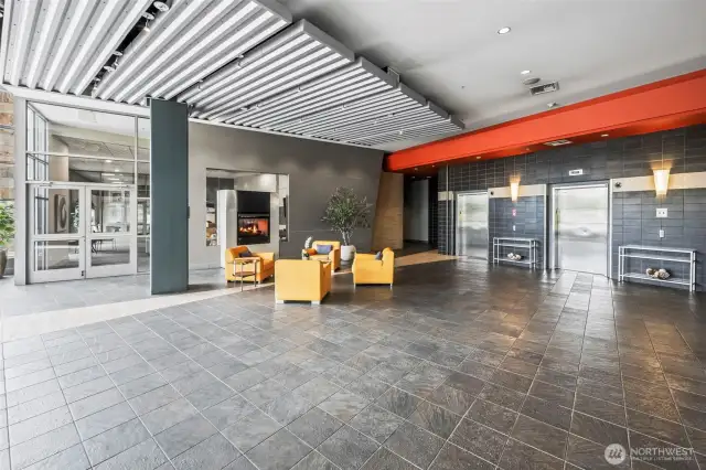 Easy elevator access to all floors and secure parking garages.
