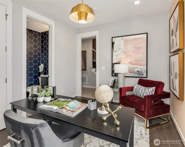 Photos are for illustrative purposes only & depict a different floor plan by Toll Brothers, finishes, or features than the actual home for sale. Actual layout & specifications vary. Home listed for sale (Banner) is brand new & photos are not yet available.