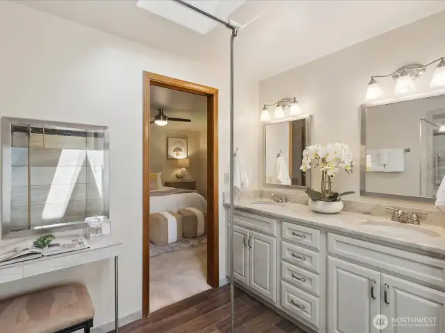 Vanity in primary bath
