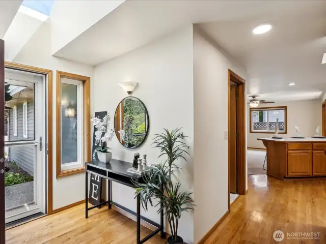 Skylight over entry