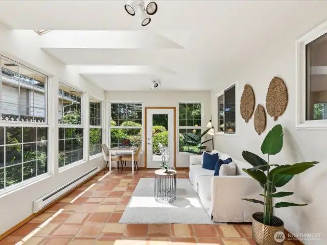Lots of natural light through all the windows and skylights