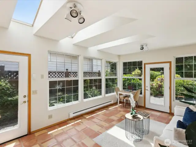 Baseboard heating for all year sunroom use