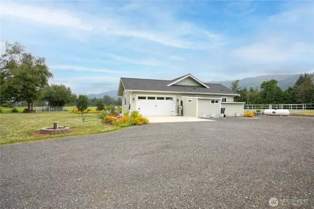 Attached 2 car garage plus plenty of additional parking space.