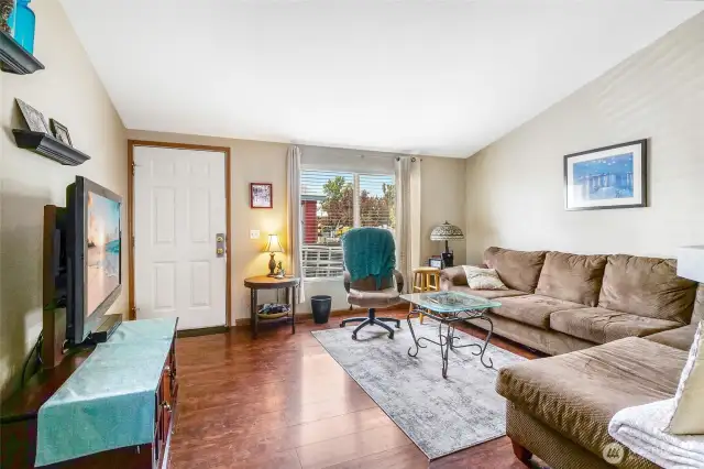 An updated home is sure to please the eye with the nicely textured walls and newer vinyl flooring.