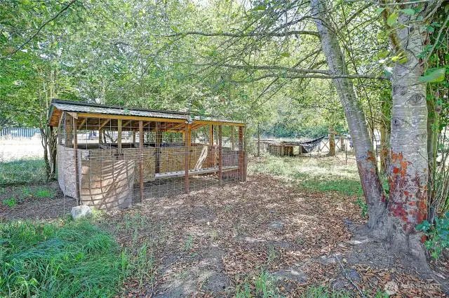 Goat/small animal enclosure.