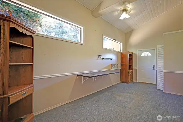 Additional bedroom, or flex space or office.  Tons of potential!