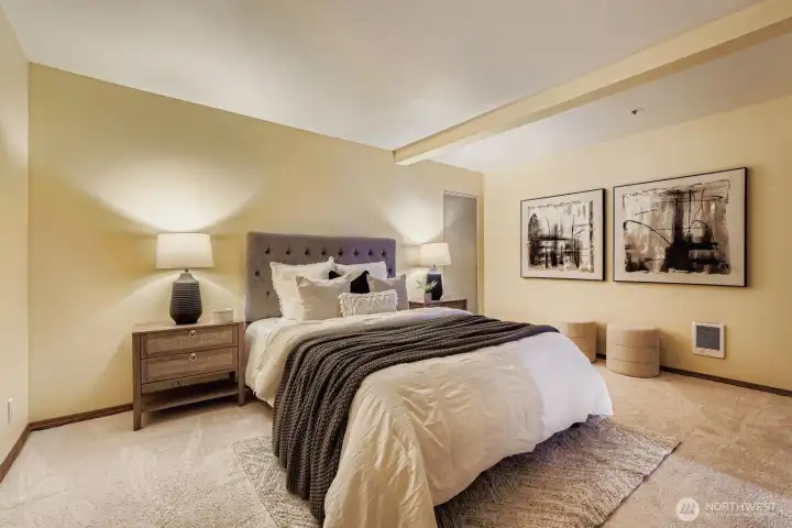 Specious Bedroom with Double Closets