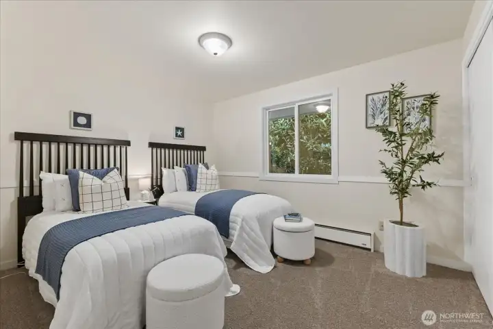 Sweet bedroom number two, also on the main floor.