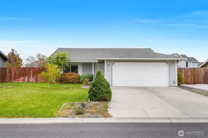This two-car garage will meet your needs for parking and storage.