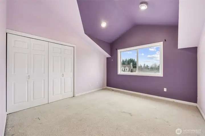 3rd upstairs room. View of Mt. Rainier