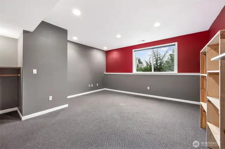 Bonus room in basement