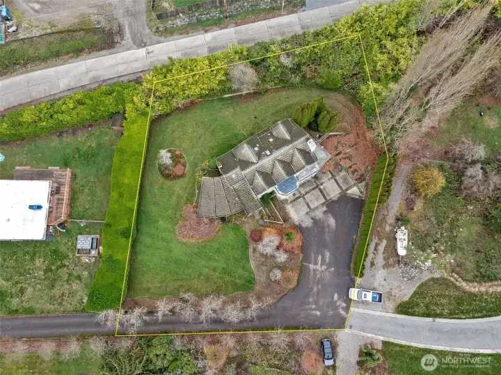 Aerial view-Property lines are approximate