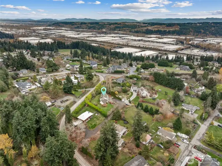 Looking NE from property