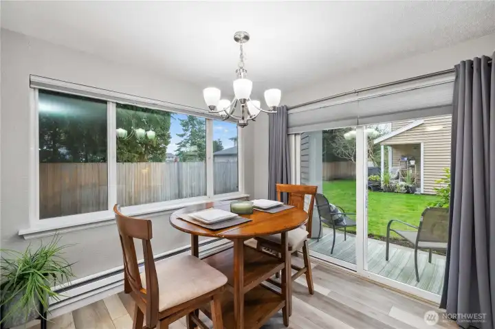 Private Patio Access Off Dining