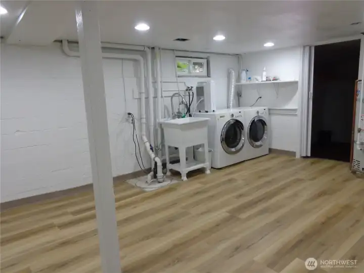 Utility room in basement