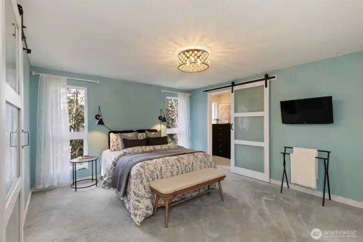 HUGE primary suite with 2 huge closets!