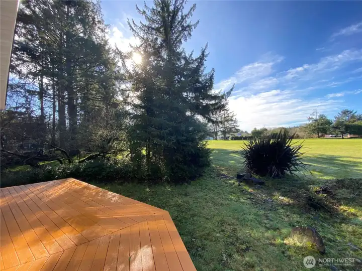 From the deck to the South