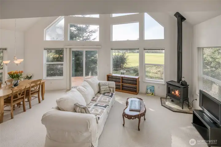 From loft, looking out onto the green