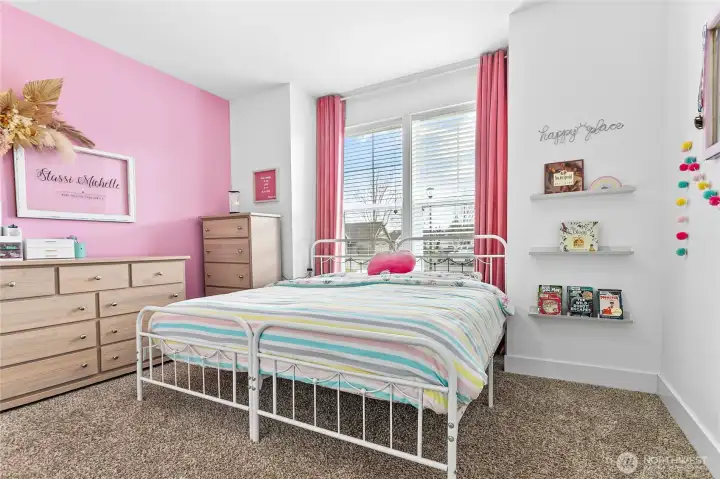 2nd bedroom also great size, love the bump out window - could make great place to add a window seat!