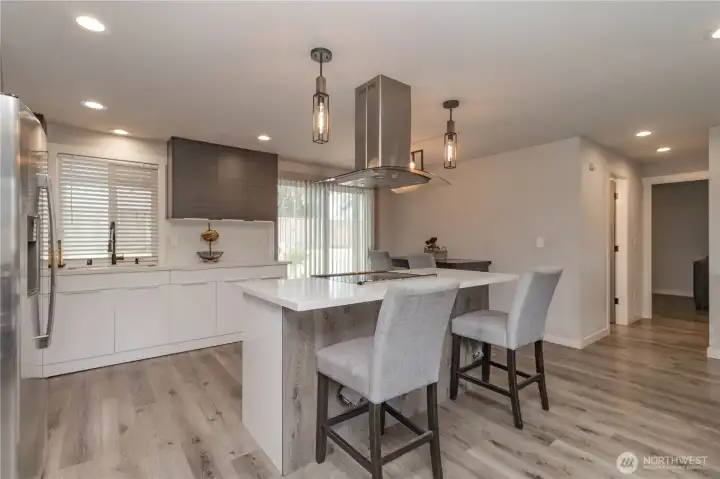 Kitchen and dining area