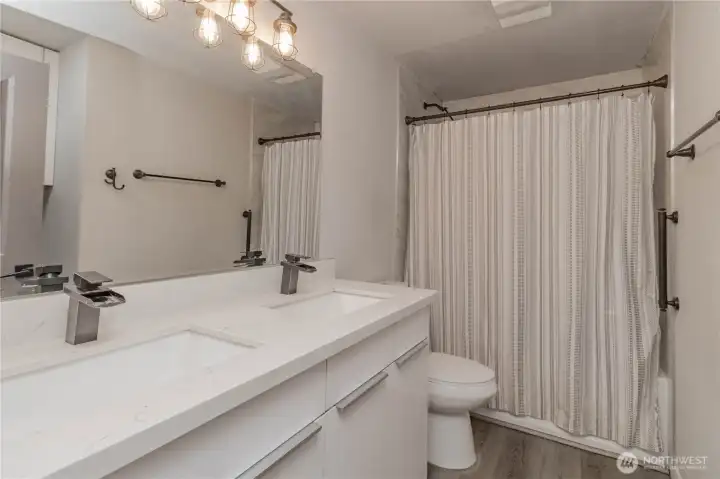 View of Updated bathroom