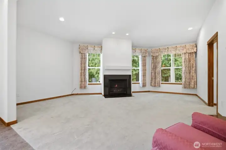 Living Room with Gas Fireplace