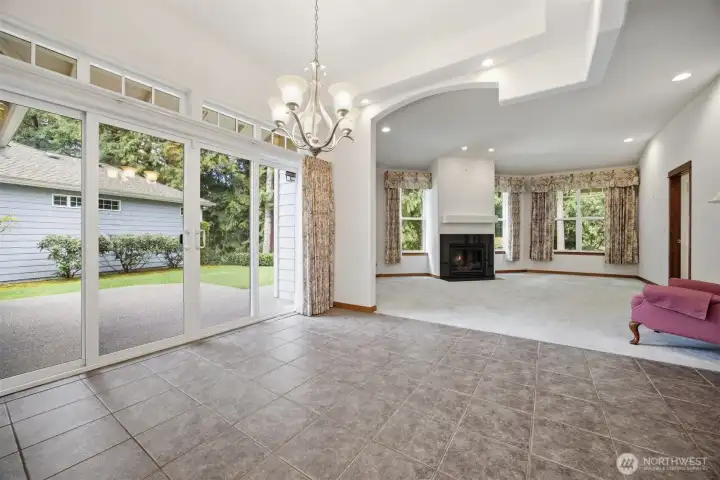 Note the Tall Ceilings