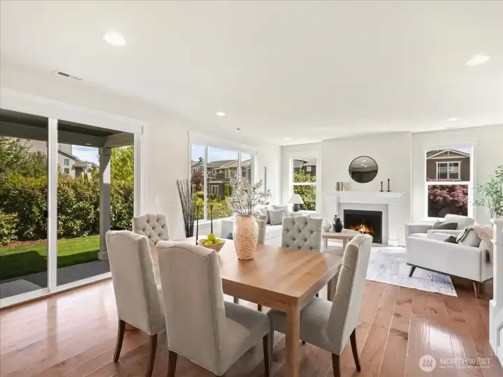 Expansive windows and soaring ceilings elevate everyday living and entertaining.