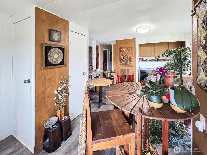 Dining area off the kitchen.
