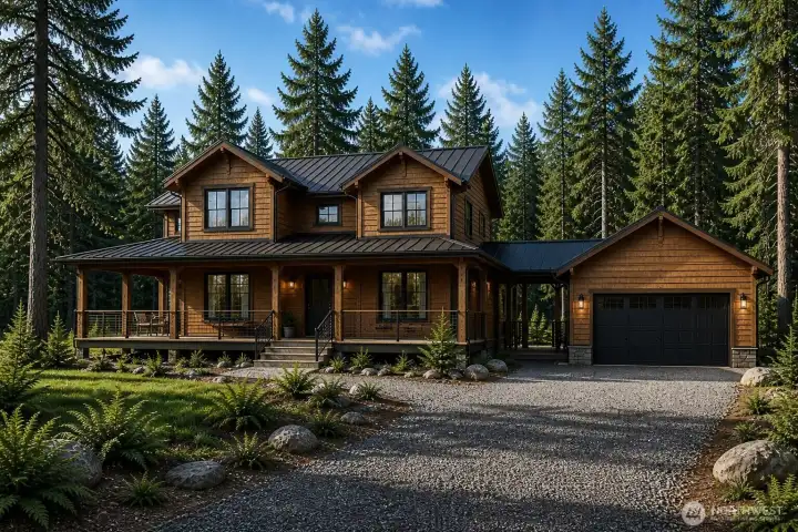 Conceptual image of completed home in proposed location.
