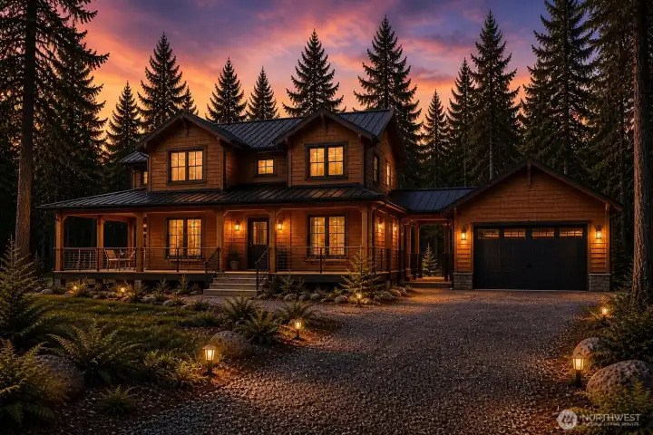 Conceptual image of completed home in proposed location.