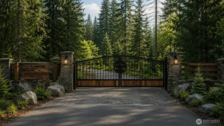 Conceptual image of proposed gated entry