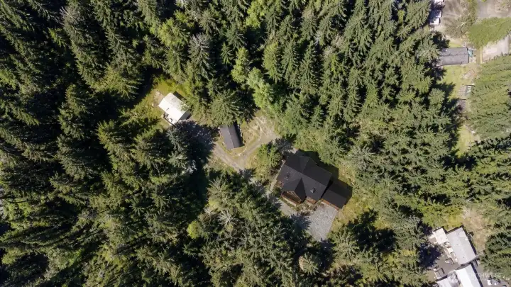 Aerial view of proposed new home site.