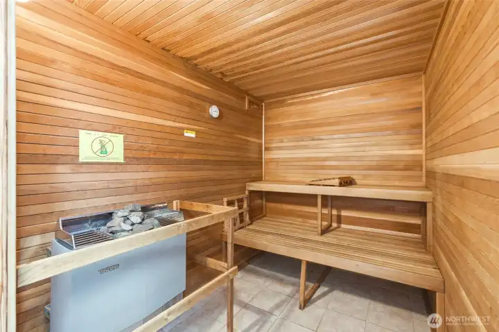 Sauna in the club house