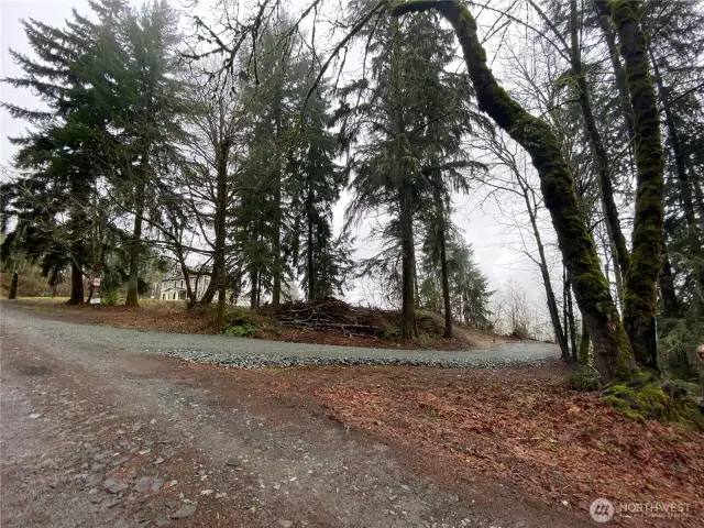 Fresh gravel on the North side of the property. See proximity of the neighbor to the South.