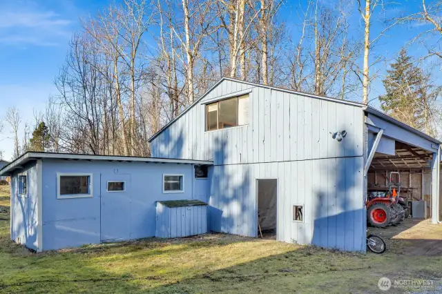 Next to house number three is an old barn with a loft area off the back, which could be a future office or guest space.