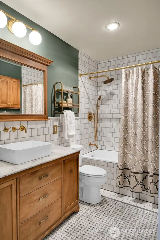 Gorgeous main floor bathroom.