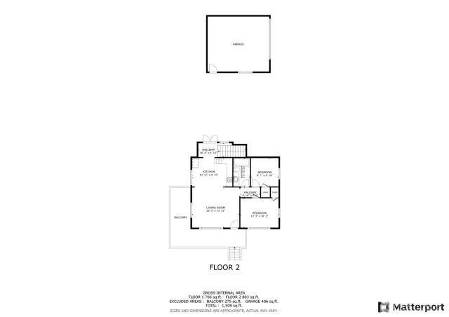 Main floor and garage