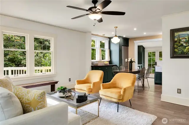 Lovely open floor plan on the main level.
