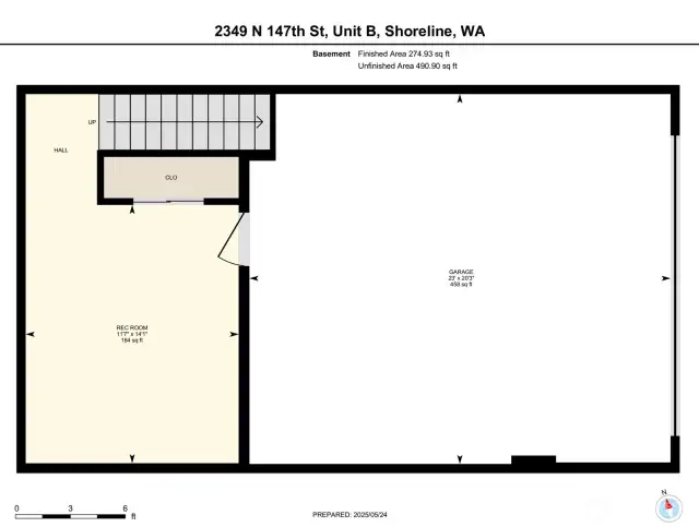 Lower Level Bonus Room, Garage with EV Car Charger
