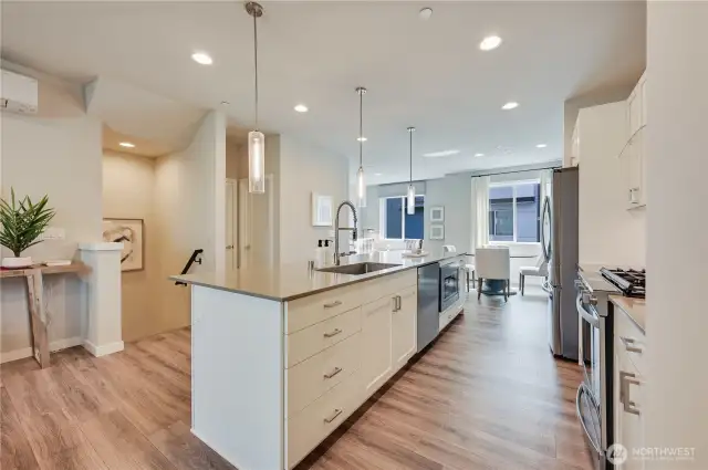 Kitchen with Quartz Countertops