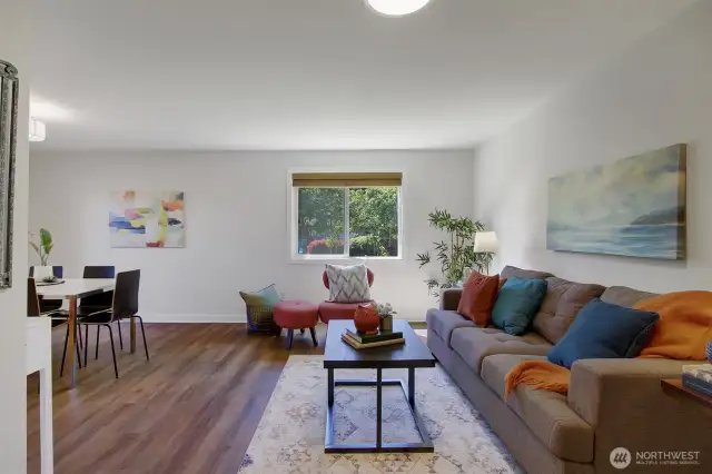 Easily large enough to be a second living room, you can go with that, or rearrange as needed