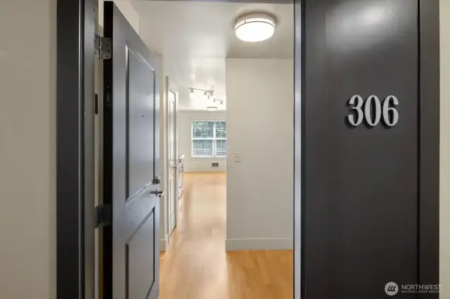 Top floor unit, just steps from the elevator