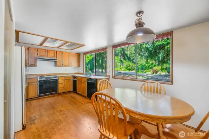 Kitchen with eating space