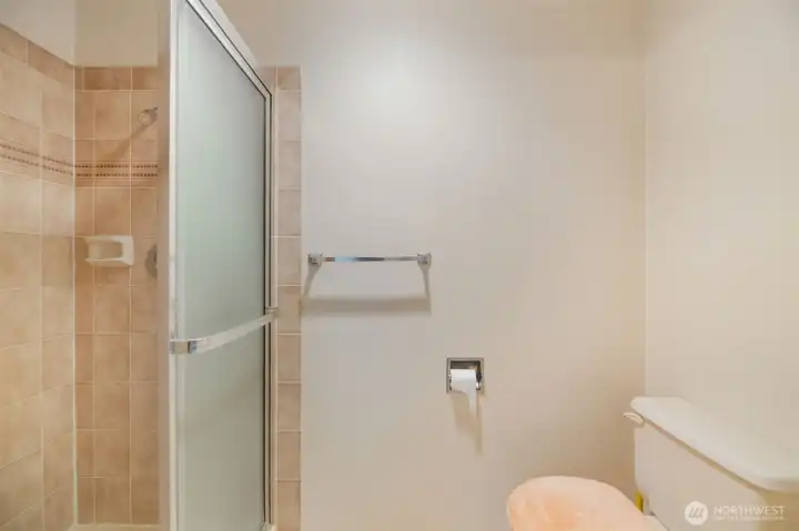 3/4 bath & water closet off main bedroom